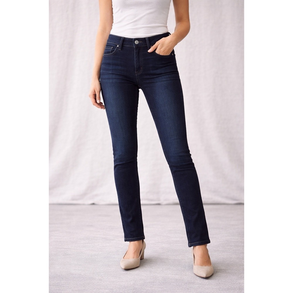 PAIGE Skyline Skinny Jeans Women 28 Dark Wash Mid Rise Stretch Denim Minimalist